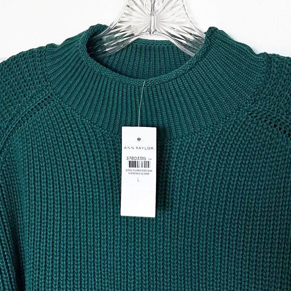 NWT Ann Taylor Ribbed Mock Neck Sweater - Picture 6 of 6